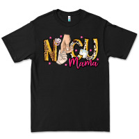 Black Nicu Mama Premium Tee - CowhideDigitalArt