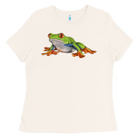 Bone red eyed tree frog Ladies Tee - LillyAllenDesigns