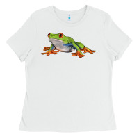 White red eyed tree frog Ladies Tee - LillyAllenDesigns