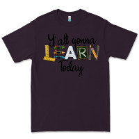 Plum Y'all Gonna Learn Today Premium Tee - LillyAllenDesigns