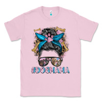 Bubblegum Pink dog mama messy bun Classic Tee - BarkalooDesign