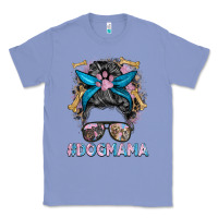 Colony Blue dog mama messy bun Classic Tee - BarkalooDesign