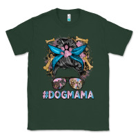 Sports Green dog mama messy bun Classic Tee - BarkalooDesign