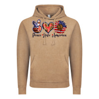 Vintage Coffee peace love america Vintage Hoodie - BarkalooDesign