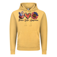 Peace Love America Vintage Hoodie | Teevron