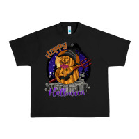 Black Happy Halloween Urban Heavy Tee - SublimationCraftShop