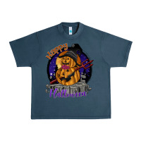 Midnight Navy Happy Halloween Urban Heavy Tee - SublimationCraftShop
