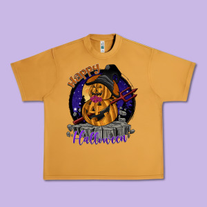 Happy Halloween Urban Heavy Tee Designed By Sublimationcraftshop