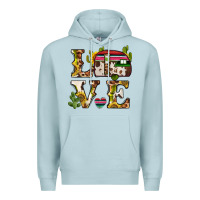 Blue Mist love caravan Premium Hoodie - BarkalooDesign