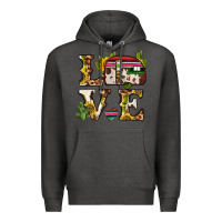 Charcoal Heather love caravan Premium Hoodie - BarkalooDesign
