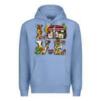 Colony Blue love caravan Premium Hoodie - BarkalooDesign