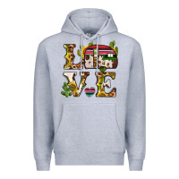 Heather Grey love caravan Premium Hoodie - BarkalooDesign