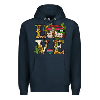 Navy love caravan Premium Hoodie - BarkalooDesign