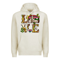 Oatmeal Heather love caravan Premium Hoodie - BarkalooDesign