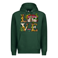 Sports Green love caravan Premium Hoodie - BarkalooDesign