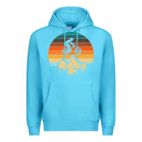 Ocean Blue mountainbike downhill retro vintage gift   mountain bike Premium Hoodie - DesigneFamous