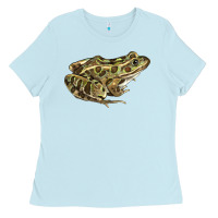 Baby Blue northern leopard frog Ladies Tee - LillyAllenDesigns