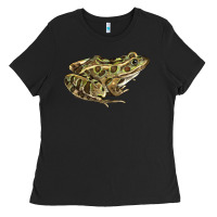 Black northern leopard frog Ladies Tee - LillyAllenDesigns