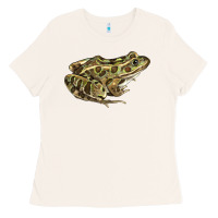 Bone northern leopard frog Ladies Tee - LillyAllenDesigns