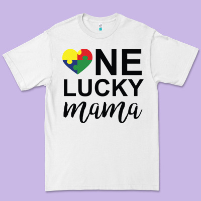 One Lucky Mama Premium Tee Designed By Cowhidedigitalart
