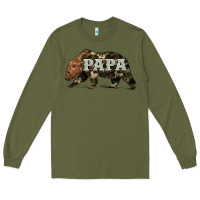 Army Green bear papa Long Sleeve Tee - Artiststas