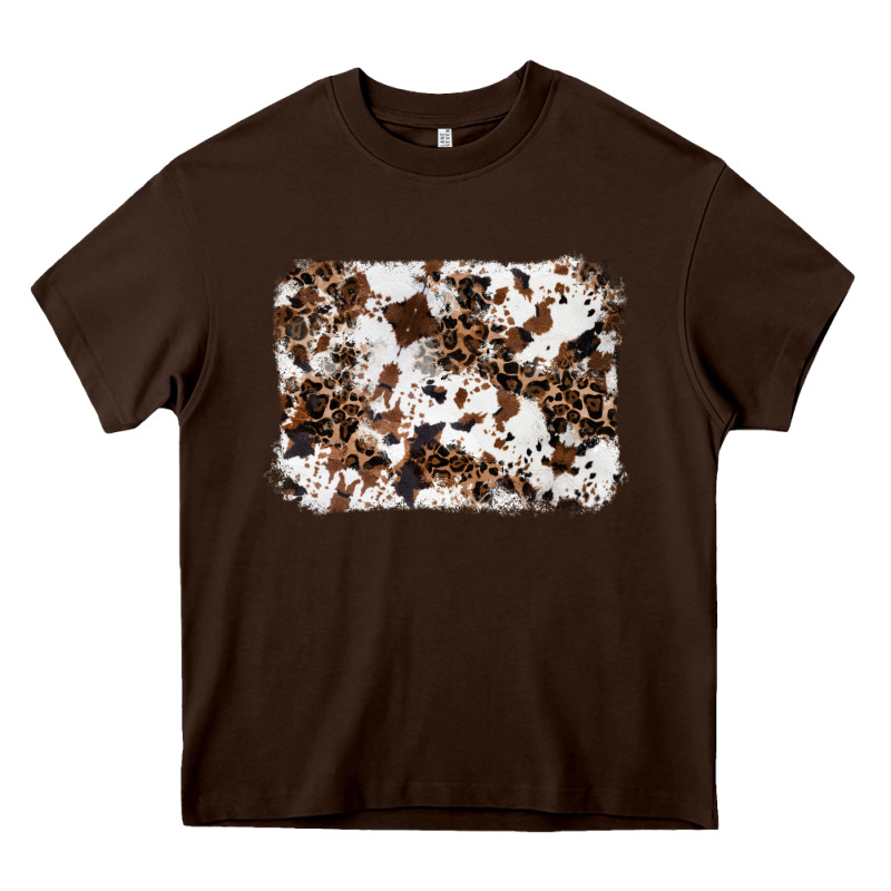 Cowhide Leopard Background Heavy Core Tee by RanaPortraitStore | Teevron
