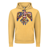Vintage Mustard thunderbird usa Vintage Hoodie - BarkalooDesign