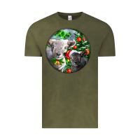 Vintage Olive christmas southdown baby sheeps Vintage Tee - LillyAllenDesigns