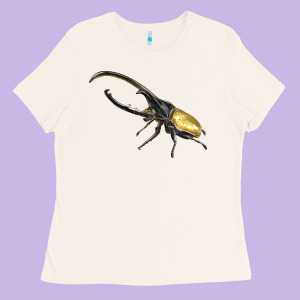 Hercules Beetle Side Ladies Tee Designed By Lillyallendesigns
