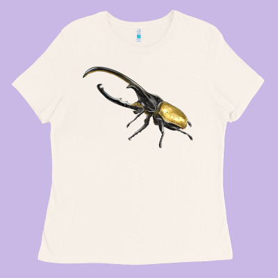 Hercules Beetle Side Ladies Tee Designed By Lillyallendesigns