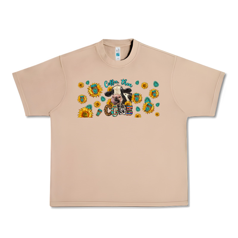 Coffee Then Cows Urban Heavy Tee by LillyAllenDesigns | Teevron