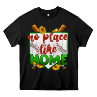 Black no place like home baseball Heavy Core Tee - BundleAndBundleShop