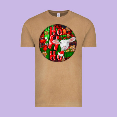 Ho Ho Ho Merino Wool Baby Sheep Vintage Tee Designed By Lillyallendesigns