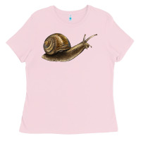 Bubblegum Pink snail Ladies Tee - LillyAllenDesigns