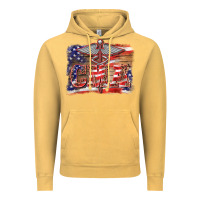 Vintage Mustard patriotic nurse certified medical assistant medilcal symbol background Vintage Hoodie - BarkalooDesign