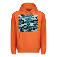 Carrot blue camouflage glitter Premium Hoodie - BarkalooDesign