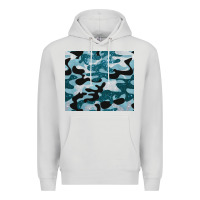 Dove Grey blue camouflage glitter Premium Hoodie - BarkalooDesign