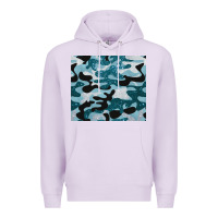 Lilac blue camouflage glitter Premium Hoodie - BarkalooDesign