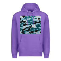 Purple blue camouflage glitter Premium Hoodie - BarkalooDesign