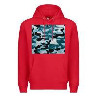 Red blue camouflage glitter Premium Hoodie - BarkalooDesign