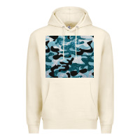 Tofu blue camouflage glitter Premium Hoodie - BarkalooDesign