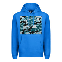 True Royal blue camouflage glitter Premium Hoodie - BarkalooDesign