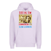 Lilac socialism Premium Hoodie - DesigneFamous
