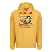 Mustard socialism Premium Hoodie - DesigneFamous