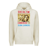 Oatmeal Heather socialism Premium Hoodie - DesigneFamous