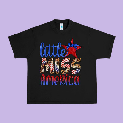 Little Miss America Urban Heavy Tee Designed By Artiststas