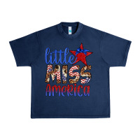 Navy little miss america Urban Heavy Tee - Artiststas
