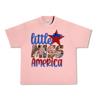 Salmon little miss america Urban Heavy Tee - Artiststas