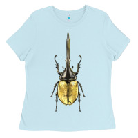 Baby Blue hercules beetle Ladies Tee - LillyAllenDesigns