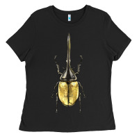 Black hercules beetle Ladies Tee - LillyAllenDesigns